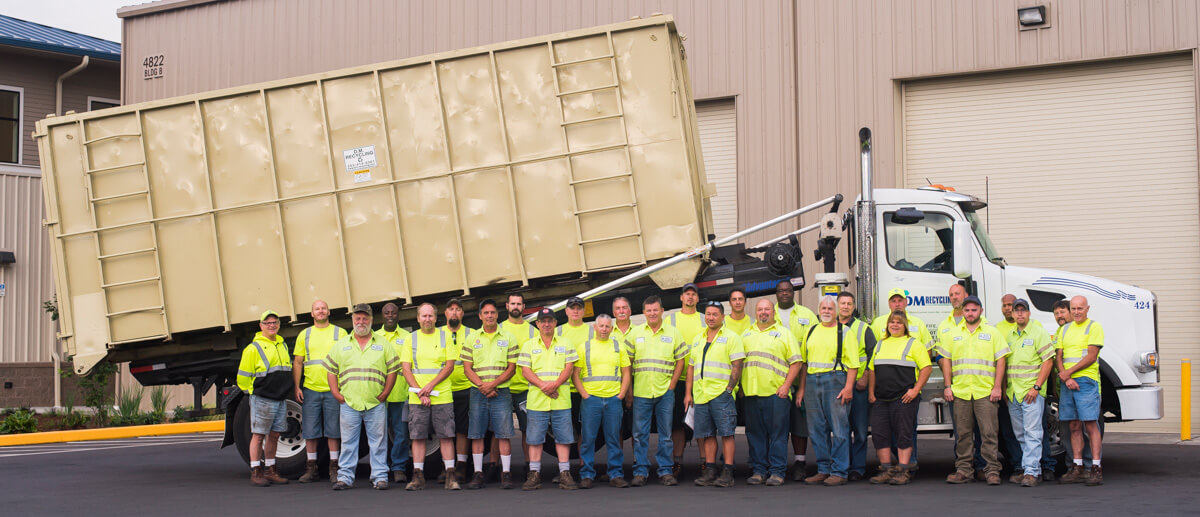 Photo of DM Recycling employees.